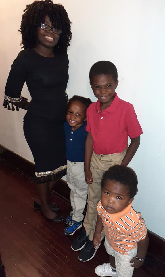 Learn4Legacy founder with her three sons